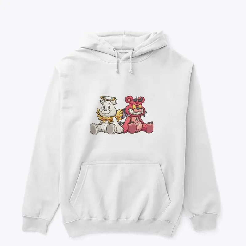 Angel/Demon teddy bear Hoodie